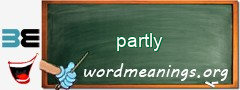 WordMeaning blackboard for partly